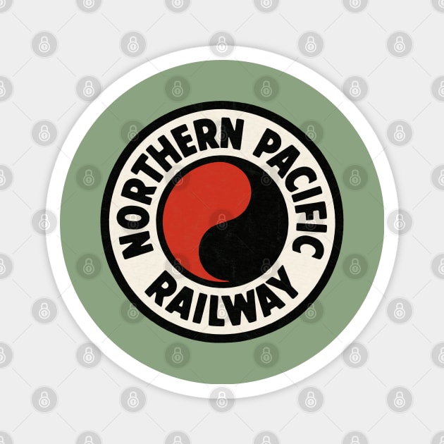 Northern Pacific Railway Magnet by Turboglyde